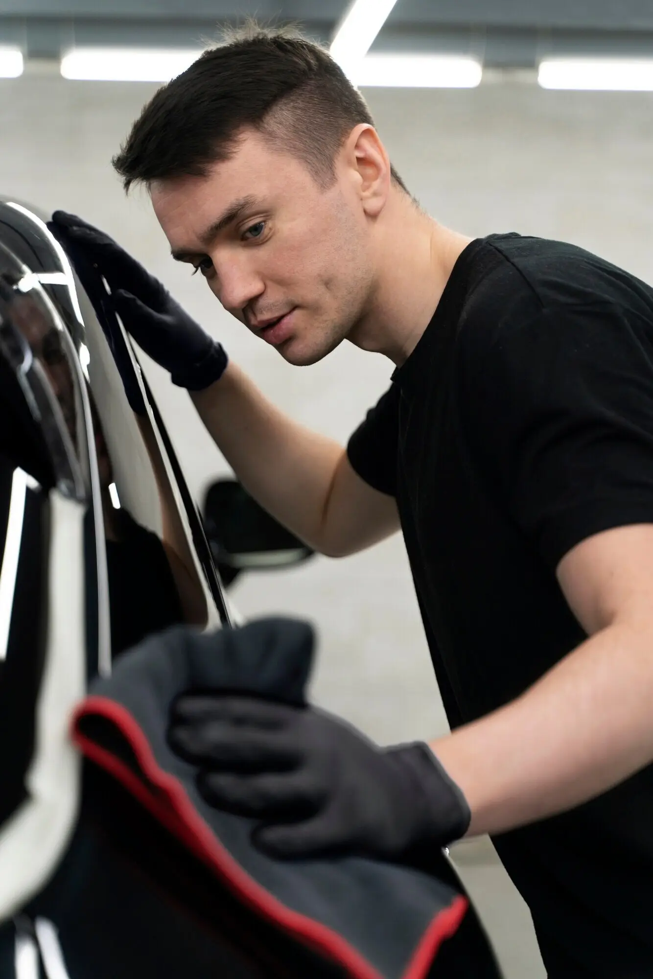 Nahaufnahme des Autopflegeprozesses